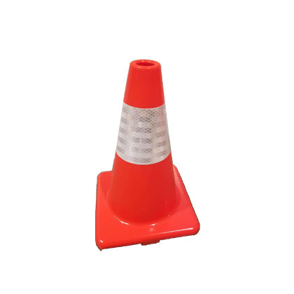 12 Inch Orange Traffic Cone With One 4 Inch Diamond Grade Collar