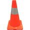 18 Inch Orange Traffic Cone With One 4 Inch High Intensity Collar