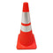 28 Inch Orange Traffic Cone With Two Diamond Grade Collars